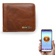 Men Leather Business Wallet Smart Anti-Lost Anti-Theft Wallet, Style:Smart(Light Brown) - Wallets by PMc TechLife | Online Shopping South Africa | PMc TechLife | Buy Now Pay Later Mobicred
