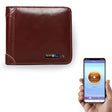 Men Leather Business Wallet Smart Anti-Lost Anti-Theft Wallet, Style:Smart(Wine Red) - Wallets by PMc TechLife | Online Shopping South Africa | PMc TechLife | Buy Now Pay Later Mobicred