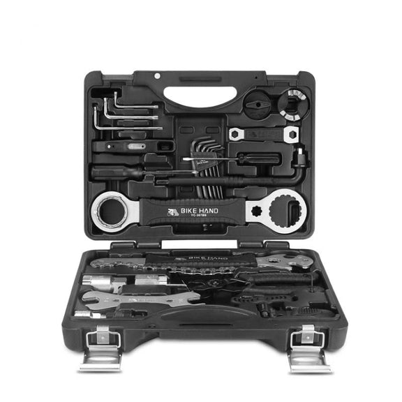 BIKEHAND Bicycle Tool Box Set Renovation Vehicle Tool Kit Riding Equipment Accessories