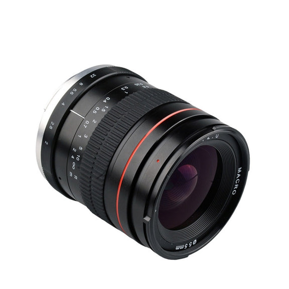 Lightdow 35mm F2.0 Wide-Angle Lens Full-Frame Portrait Micro SLR Manual Fixed Focus Lens