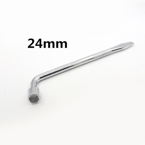 L-Type Car Tire Removal Tool Tire Wrench Socket Wrench, Specification: 24mm