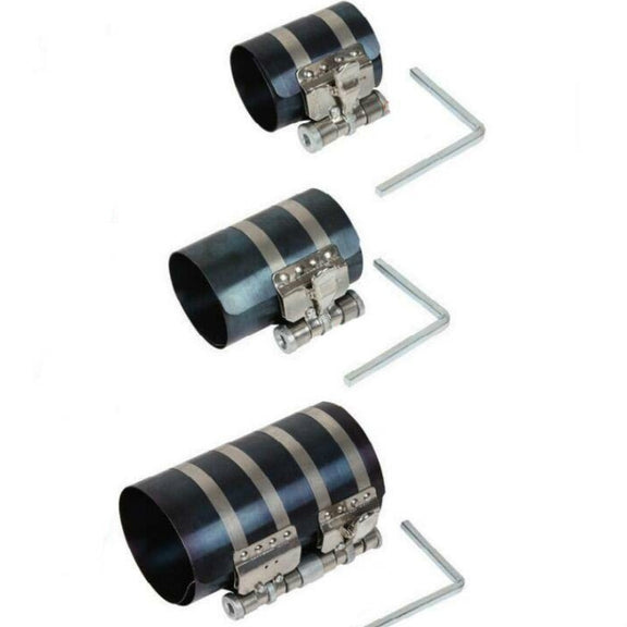 2 PCS Piston Ring Compressor Shrinker Piston Ring Installation Tool Engine Repair Tool, Specification: 6 inch