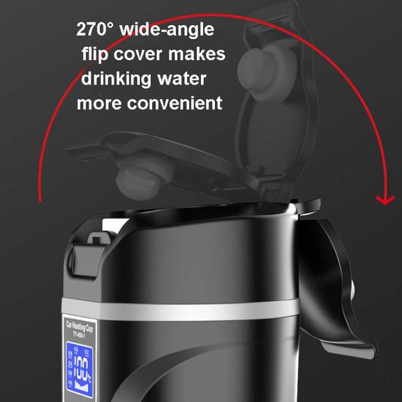 450ml Car Heating Water Bottle Thermos Mug Car Truck Universal Boiling Water Cup, Style:Car Models(White)