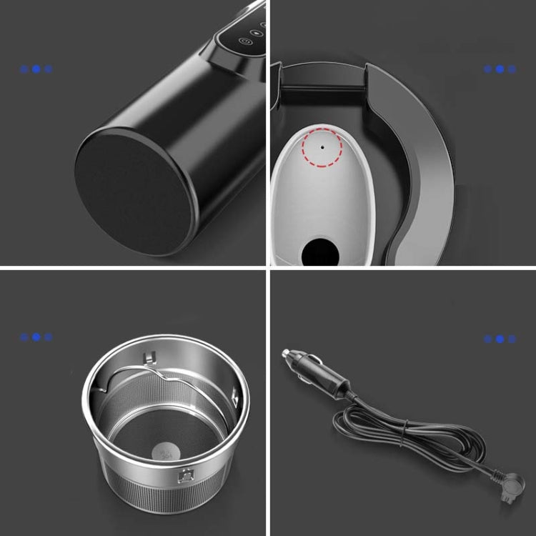 450ml Car Heating Water Bottle Thermos Mug Car Truck Universal Boiling Water Cup, Style:Car Models(White)