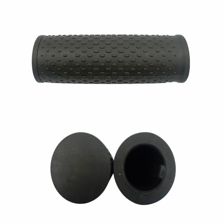 A Pair For Xiaomi Electric Scooter Silicone Car Handles Replace Non-slip Car Handles, Size:One Size(Black)