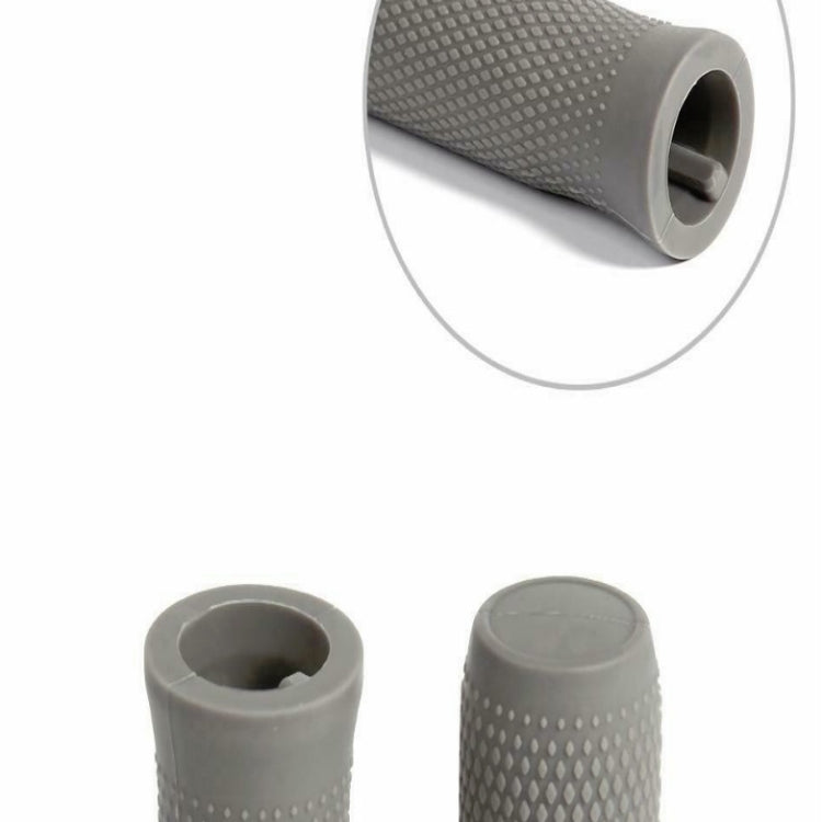 A Pair For Xiaomi Electric Scooter Silicone Car Handles Replace Non-slip Car Handles, Size:One Size(Light Grey)