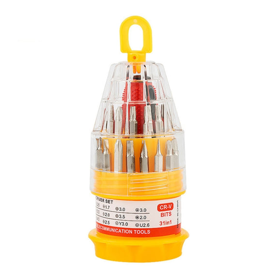 31 In 1 Small Screwdriver Cross Mobile Phone Repair Tool Pagoda Screwdriver Multifunctional Screwdriver Set, Specification: 31 PCS In 1 Small