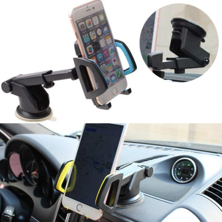 Car Phone Holder Car Air Outlet Mobile Phone Holder Suction Cup Navigation Instrument Panel General, Style:2 in 1(Red)
