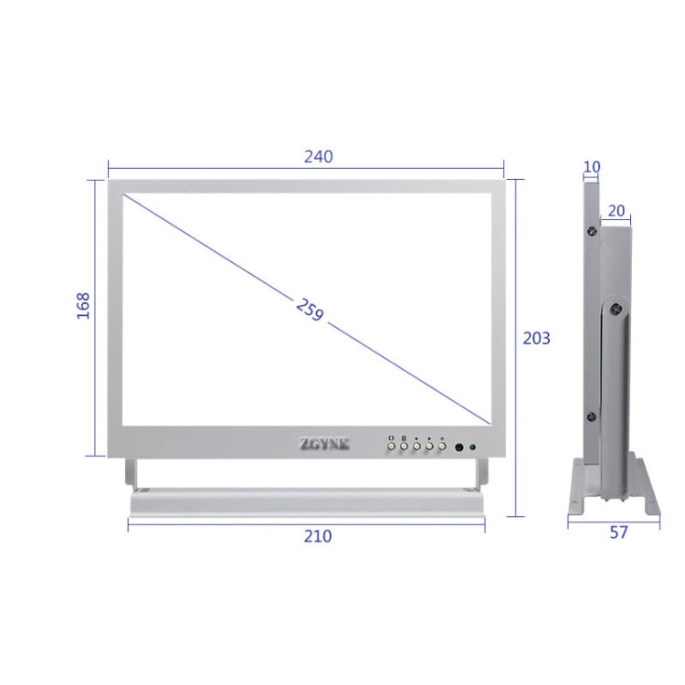 ZGYNK TB1016 10 Inch LCD Screen Ear Picking Equipment High-Definition Video Storage Display, US Plug, Specification: Regular Version