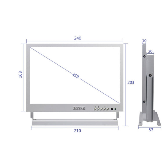 ZGYNK TB1016 10 Inch LCD Screen Ear Picking Equipment High-Definition Video Storage Display, US Plug, Specification: Ear Picking Video Version