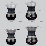 High Temperature Resistant Coffee Maker, Capacity:200ml, Style:With Strainer
