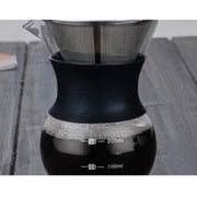 High Temperature Resistant Coffee Maker, Capacity:400ml, Style:With Strainer
