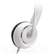 DANYIN DT326 Head-mounted Desktop Computer Children Learning Wire Headset with Microphone, Cable Length:1.8m, Style:USB(White)