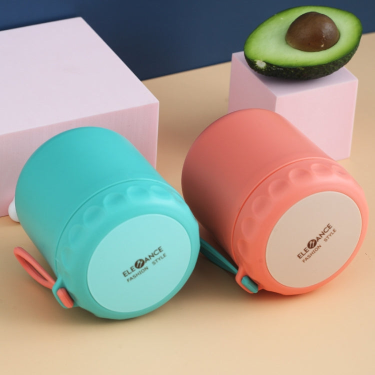 Stainless Steel Soup Cup Soup Pot Lunch Box Portable Thermos Cup(Green)