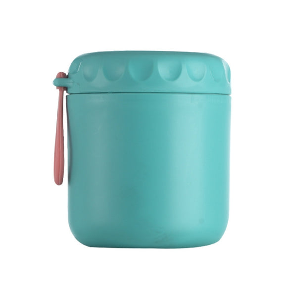 Stainless Steel Soup Cup Soup Pot Lunch Box Portable Thermos Cup(Green)