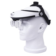 The Elderly Reading And Repairing Magnifying Glass With 2 LED Lamp Head-Mounted HD Magnifying Glass