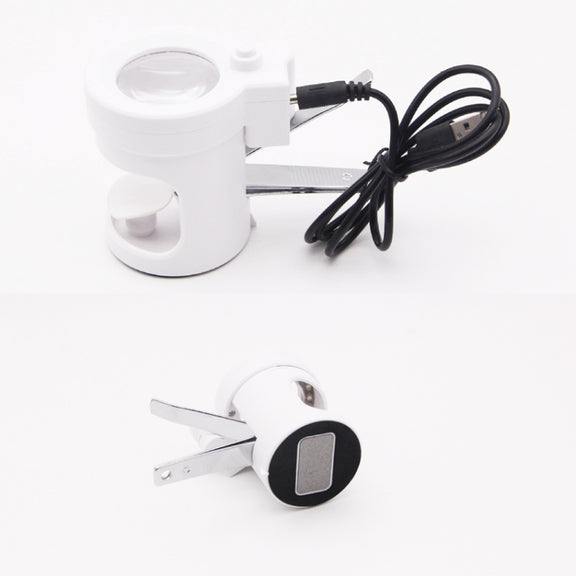 Detachable With LED Light HD 3.5 Times Old Man Nail Clippers Magnifying Glass