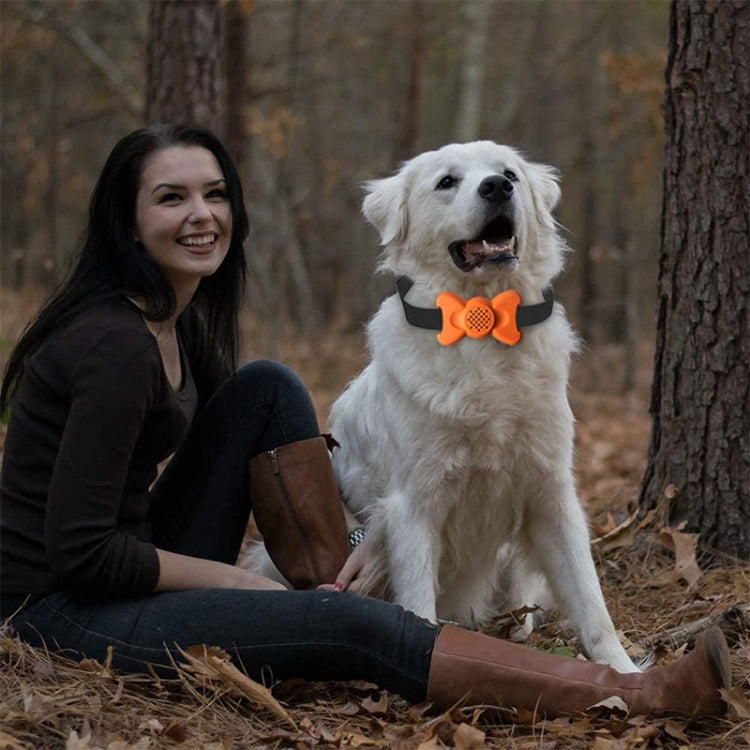 Automatic Voice Control Bark Arrester Collar Pet Supplies Trainer(White)