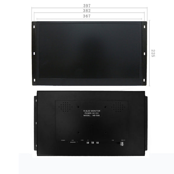 ZGYNK HB1303Q Embedded Industrial Capacitive Touch Display, US Plug, Size: 15.6 inch, Style:Capacitor