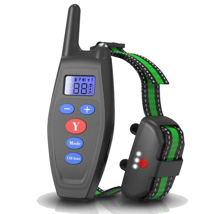 Dog Training Device Remote Control Bark Control Charging Water-resistant Pet Training Collar with Electric Shock Vibration(Black)