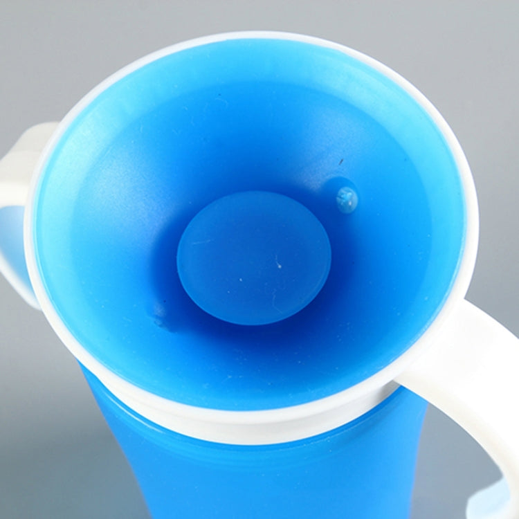 360 Degrees Rotated Baby Learning Drinking Cup With Double Handle Flip(Yellow)