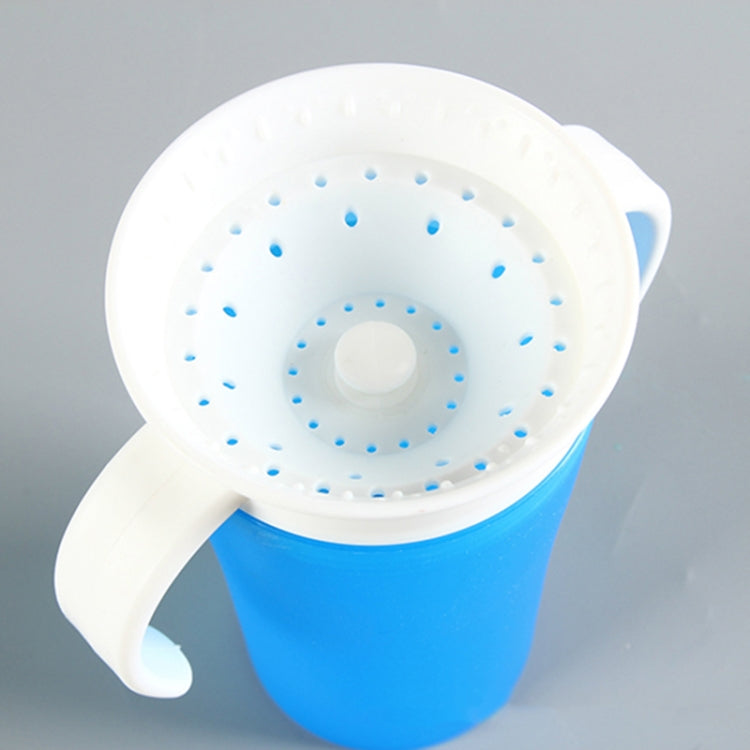 360 Degrees Rotated Baby Learning Drinking Cup With Double Handle Flip(Yellow)