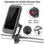 Motorcycle Rearview Mirror Mobile Phone Bracket Locomotive Mobile Phone Bracket Bicycle Handle Water-resistant Bracket