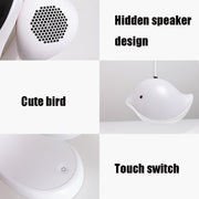 Bird Speaker Night Light Bedroom Bedside Music Desk Lamp, Style:Bluetooth