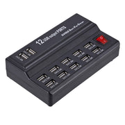 100-240V USB Interface Smart Fast Charge Digital Electronic Charger Multifunctional Charger, US Plug, Style:12 Ports