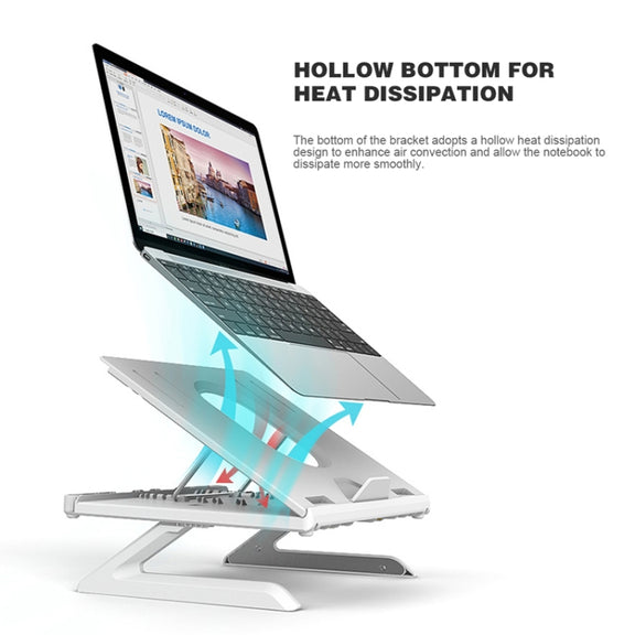 Multifunctional Folding Notebook Stand Monitor Increase Rack, Colour: Tripod (Black)