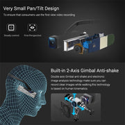 ORDRO EP7 4K Head-Mounted  Auto Focus Live Video Smart Sports Camera, Style:Without Remote Control(Silver Black)