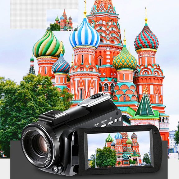 ORDRO AC5 4K HD Night Vision WiFi 12X Optical Zoom Digital Video DV Camera Camcorder, Style:Standard + Microphone(Black)