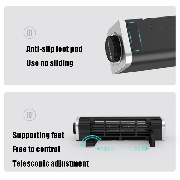 Olmaster Notebook High Air Volume Radiator USB Fan Bracket, Style:Round CF-1691