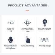 A9mini USB Drive-Free HD Fill Light Camera with Microphone, Pixel:1.0 Million Pixels 720P