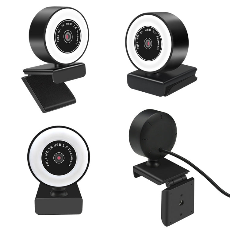 A9mini USB Drive-Free HD Fill Light Camera with Microphone, Pixel: 5.0 Million Pixels 2K Auto Focus