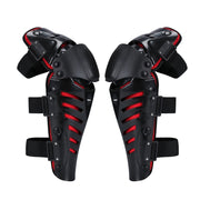 SULAITE Motocross Outdoor Sports Protective Gear Riding Windproof And Anti-Fall Activity Leggings Protector(Black Red)