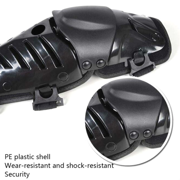 SULAITE Motocross Outdoor Sports Protective Gear Riding Windproof And Anti-Fall Activity Leggings Protector(Black)