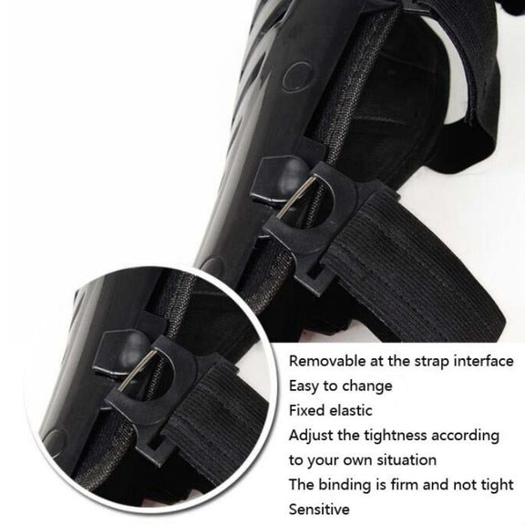 SULAITE Motocross Outdoor Sports Protective Gear Riding Windproof And Anti-Fall Activity Leggings Protector(Black Red)