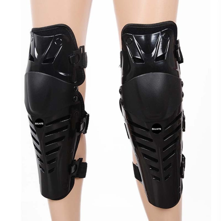 SULAITE Motocross Outdoor Sports Protective Gear Riding Windproof And Anti-Fall Activity Leggings Protector(Black Red)