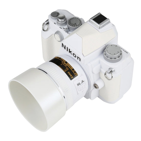 Non-Working Fake Dummy DSLR Camera Model DF Model Room Props Ornaments Display Photo Studio Camera Model Props, Color:White(With Hood)