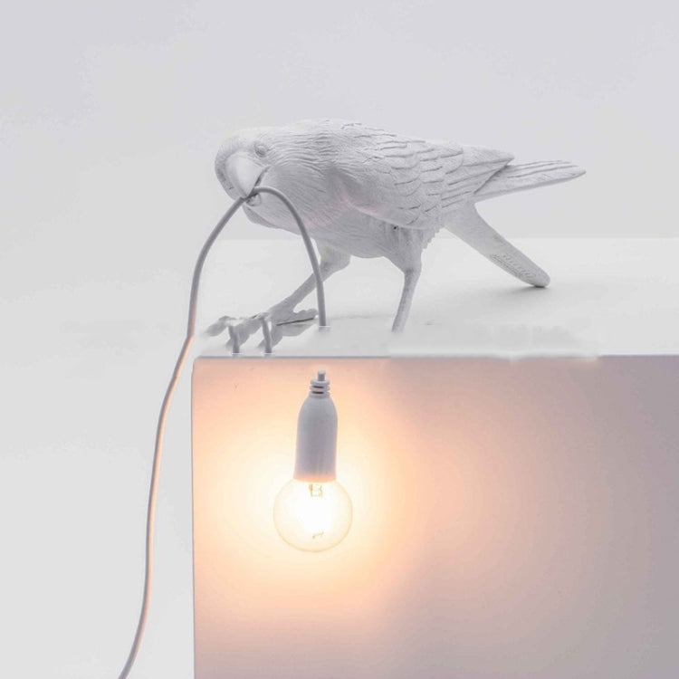E12 LED Lucky Bird Wall Lamp Table Lamp For Bedroom, Style:Standing Table Lamp, Plug:US Plug(Black)