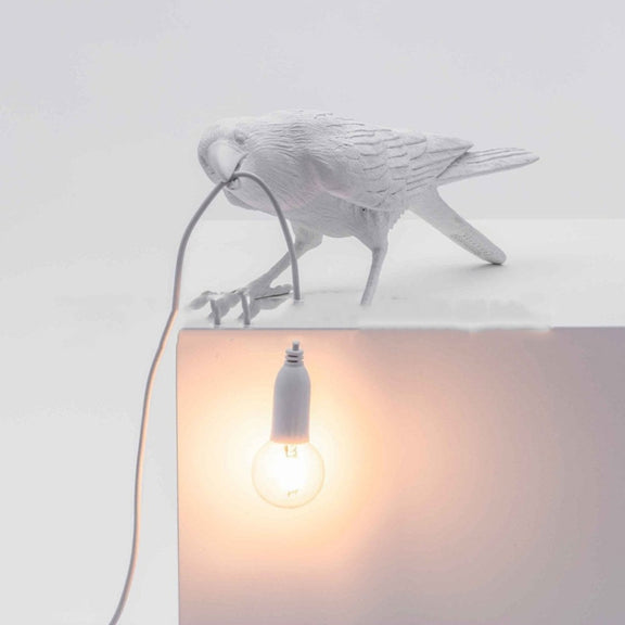 E12 LED Lucky Bird Wall Lamp Table Lamp For Bedroom, Style:Standing Table Lamp, Plug:US Plug(Black)