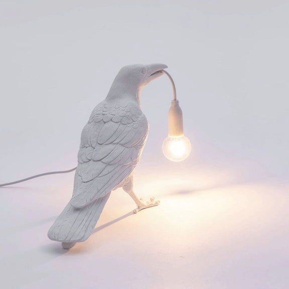 E12 LED Lucky Bird Wall Lamp Table Lamp For Bedroom, Style:Standing Table Lamp, Plug:US Plug(Black)