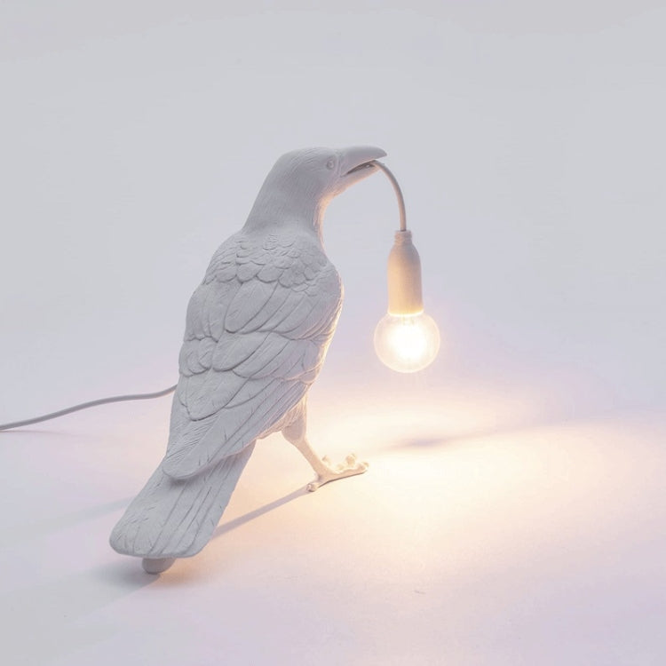 E12 LED Lucky Bird Wall Lamp Table Lamp For Bedroom, Style:Standing Table Lamp, Plug:US Plug(Black)