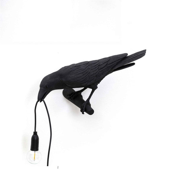 E12 LED Lucky Bird Wall Lamp Table Lamp For Bedroom, Style:Standing Table Lamp, Plug:US Plug(Black)