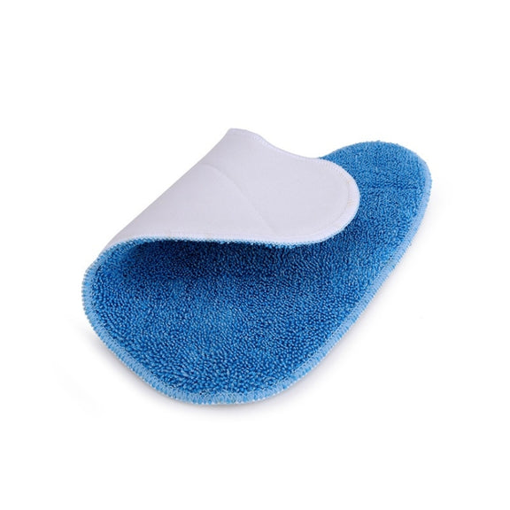 4 PCS Mop Cloth Cover Triangle Twisted Pigtail Mop Replacement Pad for VAX S85-CM(Blue)
