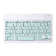 Universal Ultra-Thin Portable Bluetooth Keyboard For Tablet Phones, Size:7 inch(Green Keyboard)