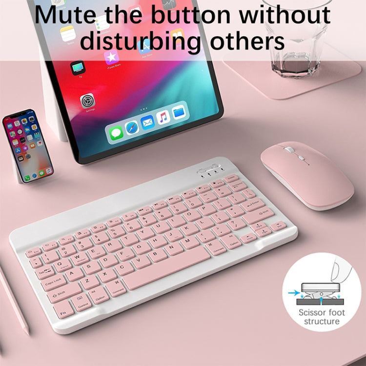 Universal Ultra-Thin Portable Bluetooth Keyboard and Mouse Set For Tablet Phones, Size:10 inch(Yellow Beyboard)