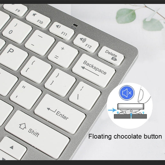 X5 Ultra-thin Mini Wireless Bluetooth Keyboard, Support Win / Android / IOS System(Silver)