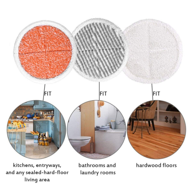 2 PCS Steam Mop Cleaning Replacement Cloth for Bissell 2124/2039A Series(Gray)